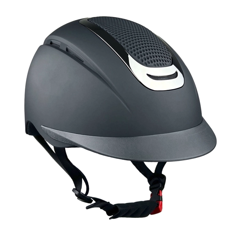 Kask jeździecki York Saphire Shiny Gun w kolorze czarnym