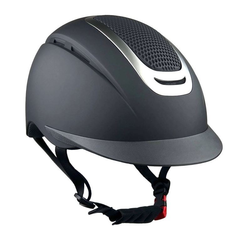 Kask jeździecki York Saphire Matt Gun w kolorze czarnym