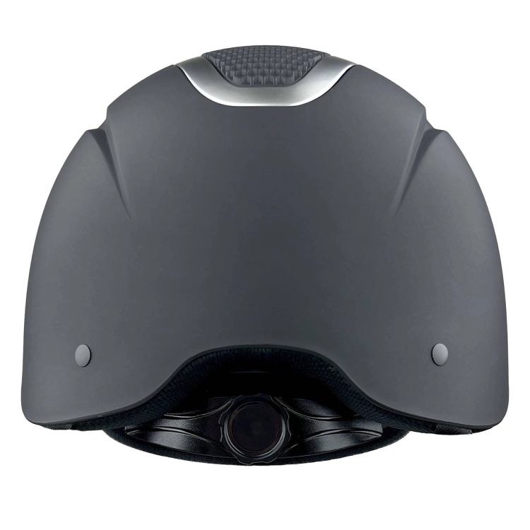 Kask jeździecki regulowany York Saphire Matt Gun w kolorze czarnym