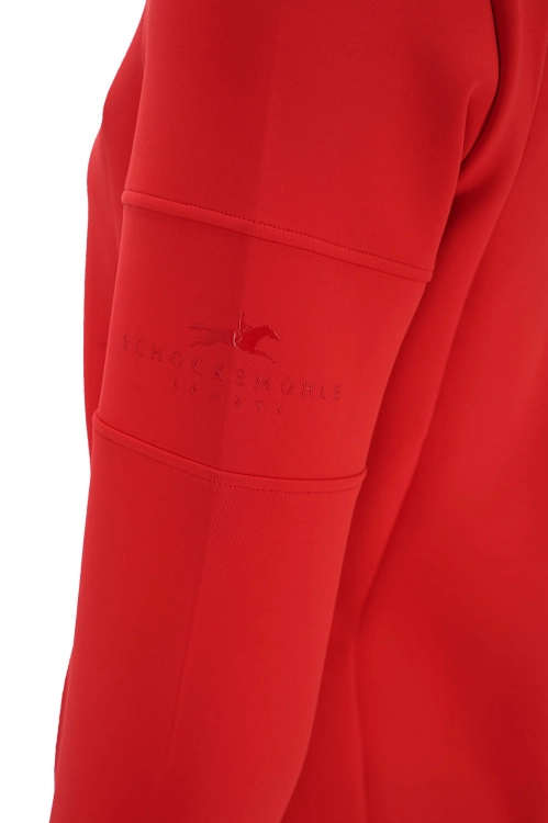 Bluza do jazdy konnej z silikonowymi nadrukami Schockemöhle Fabiola w kolorze czerwonym