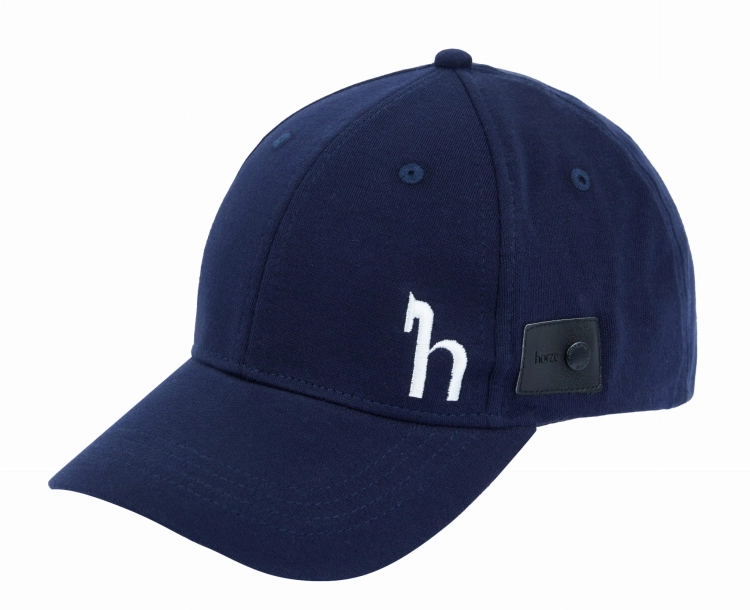 Czapka z daszkiem jeździecka w kolorze granatowym Horze Logo