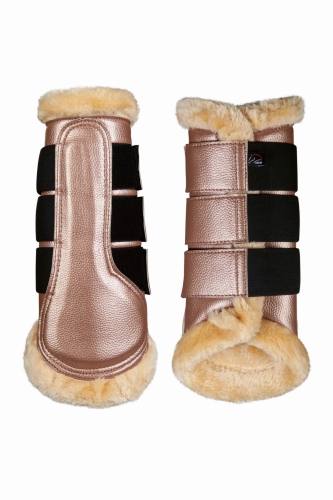 Ochraniacze dla konia HKM Comfort w kolorze rosegold