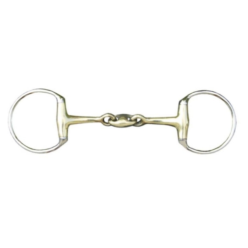 Wędzidło oliwkowe podwójnie łamane 18mm HKM Argentan
