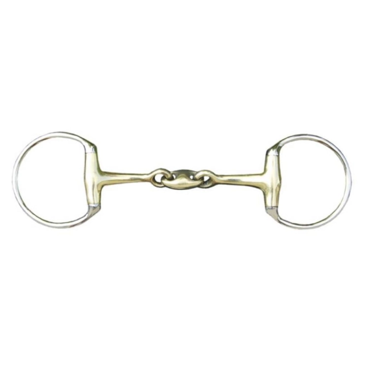 Wędzidło oliwkowe podwójnie łamane 18mm HKM Argentan