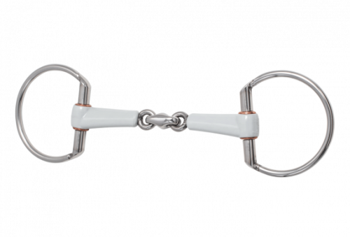 BERIS Wędzidło oliwkowe 2xłamane 18mm