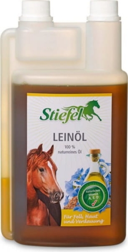 Olej lniany dla koni Stiefel Lein-Ol 1l