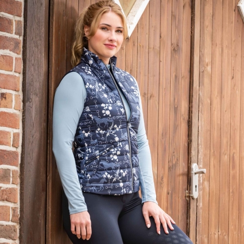 HKM Kamizelka BLOOMSBURY granatowo-biała