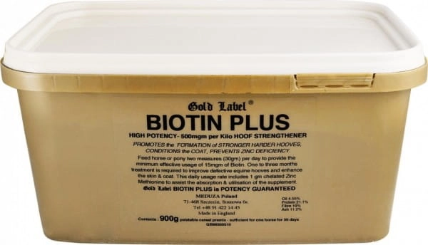 Biotyna z cynkiem dla koni Gold Label Biotin Plus
