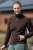 Bluza polarowa jeździecka HKM Basil w kolorze brązowym