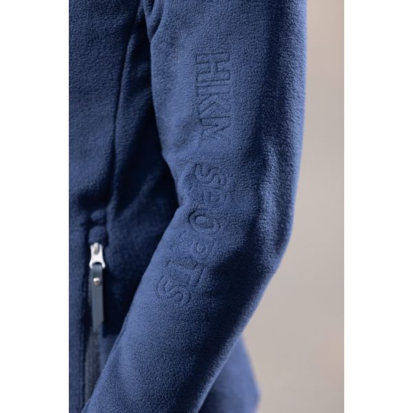 Bluza polarowa jeździecka HKM Basil w kolorze granatowym