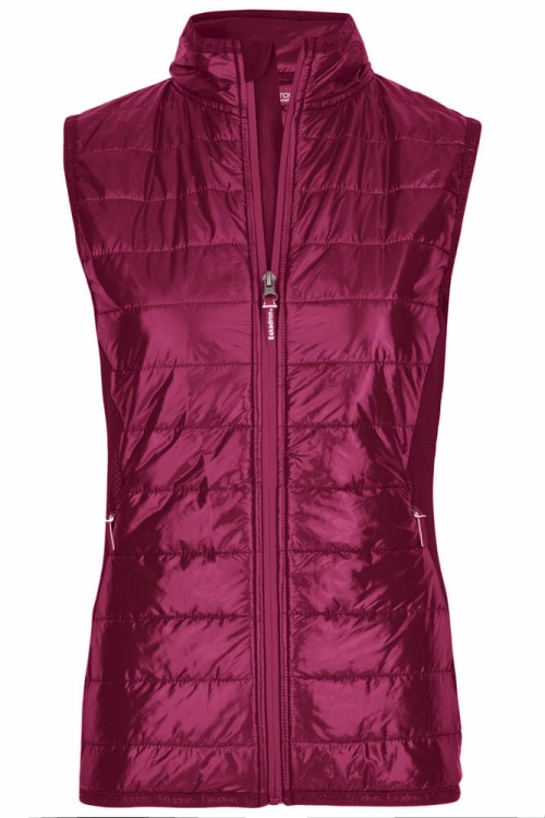 Kamizelka jeździecka Eskadron Quilt Waistcoat w kolorze różowym widoczna z przodu