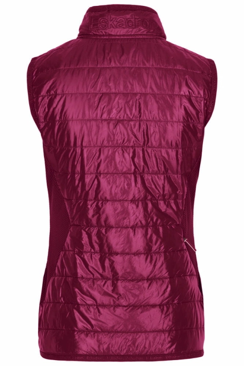 Kamizelka jeździecka Eskadron Quilt Waistcoat w kolorze różowym widoczna z tyłu