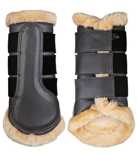 Ochraniacze dla konia HKM Comfort w kolorze szarym