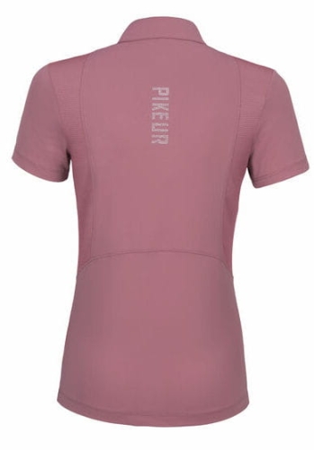 Bluzka jeździecka treningowa Pikeur Brinja w kolorze Noble Rose widoczna od tyłu