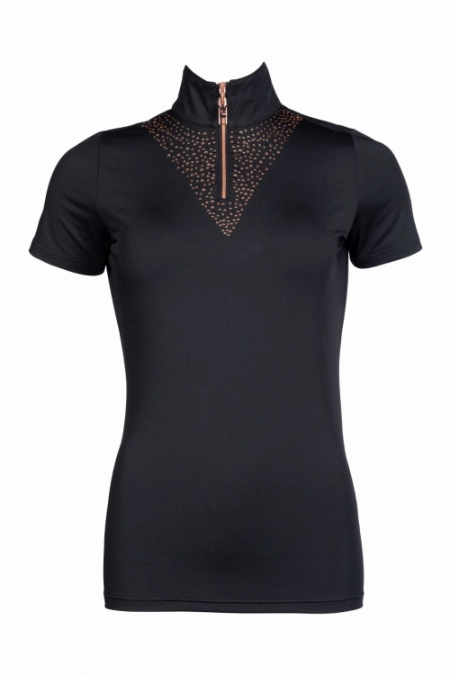 HKM Bluzka treningowa GLAMOUR Rosegold czarna