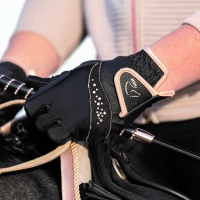 HKM rękawiczki GLAMOUR Rosegold czarne 