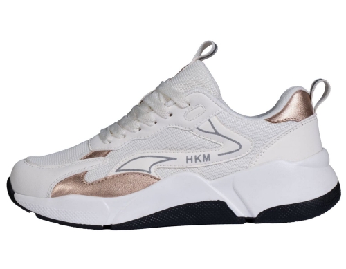 Buty do stajni HKM Sneaker Glamour Rosegold w kolorze białym