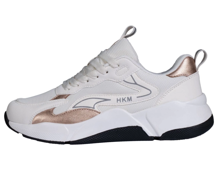 Buty do stajni HKM Sneaker Glamour Rosegold w kolorze białym