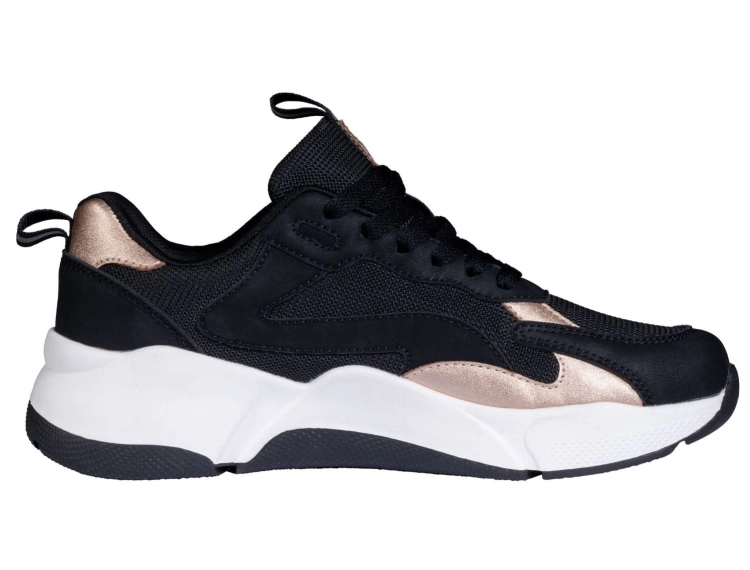 Buty stajenne HKM Sneaker Glamour Rosegold w kolorze czarnym