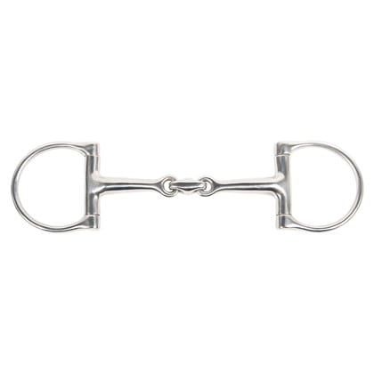 Wędzidło ze stali nierdzewnej podwójnie łamane Harry's Horse D-Ring