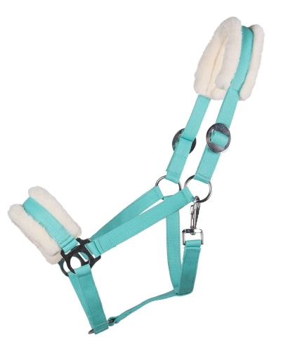 Kantar z futerkiem QHP Cali w kolorze turquoise