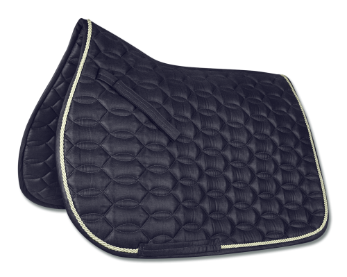 Czaprak dla konia Waldhausen Ancona w kolorze night blue ze śmietankowymi elementami