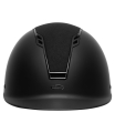 Kask jeździecki z wąskim daszkiem Swing H22 w kolorze black mat/velvet