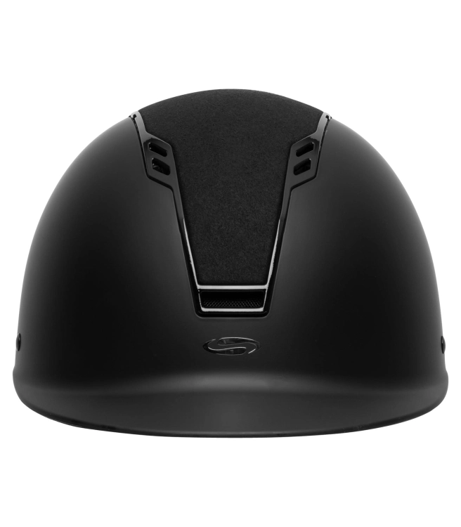 Kask jeździecki z wąskim daszkiem Swing H22 w kolorze black mat/velvet