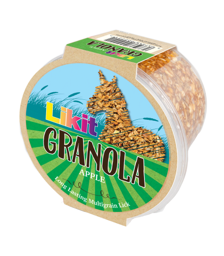 Lizawka dla konia LikIt Granola o smaku jabłka 550g