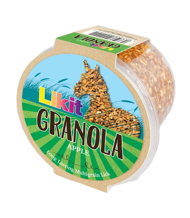 Lizawka dla konia LikIt Granola o smaku jabłka 550g