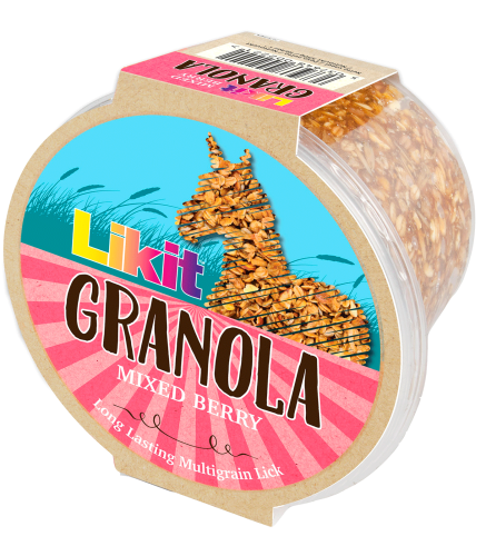 Lizawka dla konia LikIt Granola o smaku owoców leśnych 550g