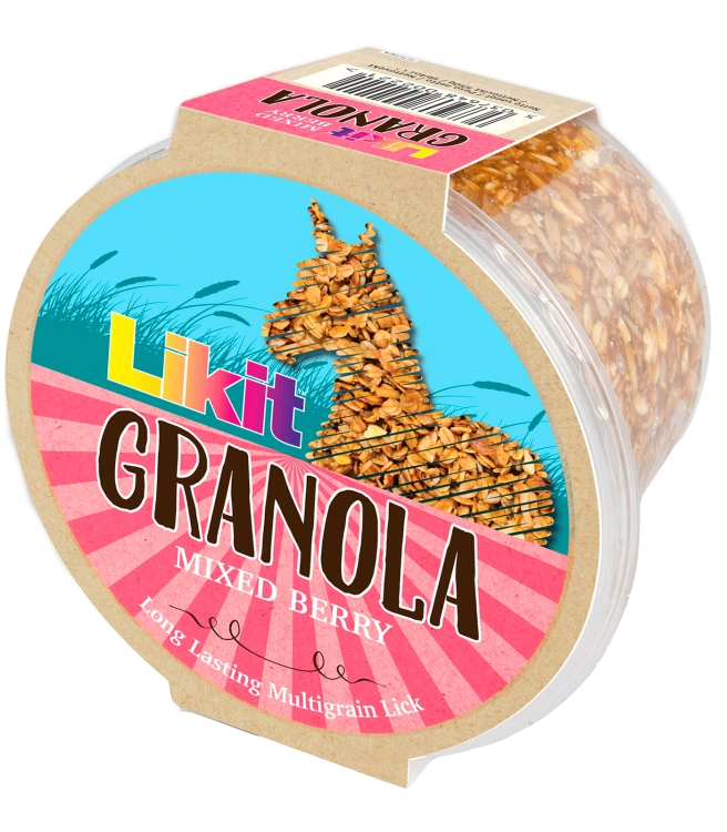Lizawka dla konia LikIt Granola o smaku owoców leśnych 550g