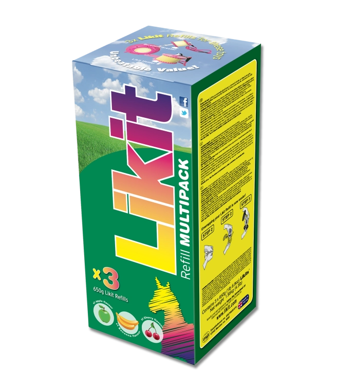 Lizawki dla koni LikIt Multipak 3szt po 650g