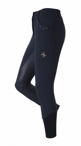 Granatowe bryczesy damskie Daisy Chic Rosegold