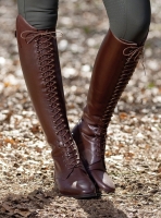 HKM oficerki LACE Long brązowe