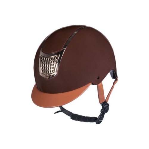Kask jeździecki HKM Edinburgh w kolorze brązowym