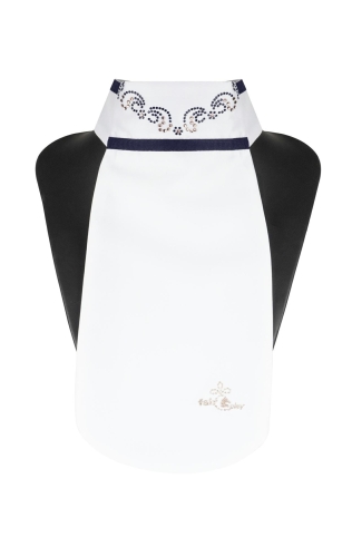 FAIR PLAY plastron LEA CHIC Rosegold biało-granatowy