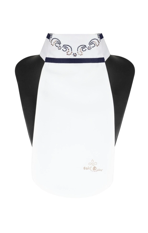 FAIR PLAY plastron LEA CHIC Rosegold biało-granatowy