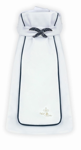 FAIR PLAY plastron LUXY biało-czarny