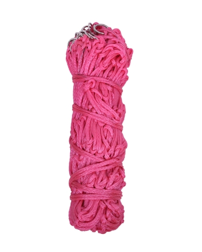Siatka na siano dla konia QHP duża z małymi oczkami w kolorze pink