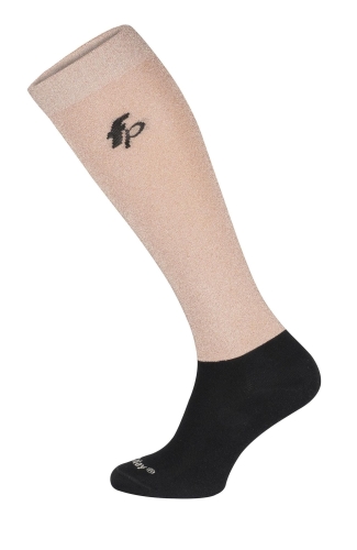 Podkolanówki do jazdy konnej Fair Play Shiny w kolorze rosegold