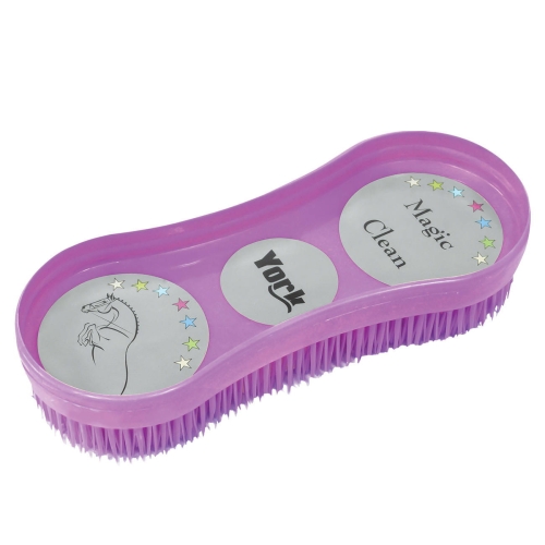 Szczotka ze ściągaczką do wody i potu York Magic Clean w kolorze fioletowym