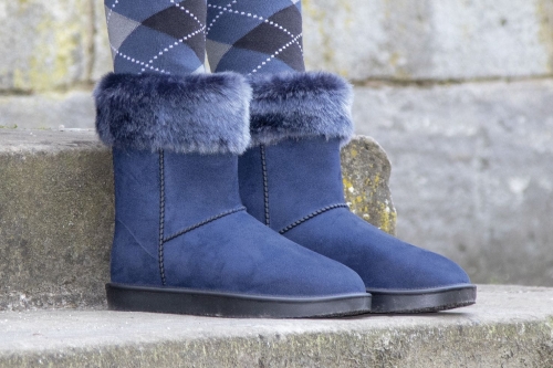 HKM Buty na każdą pogode DAVOS Wywijane Granatowe