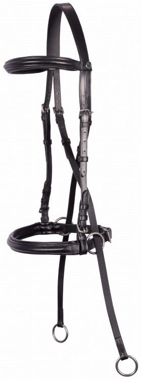 Ogłowie sidepull Harry's Horse w kolorze czarnym