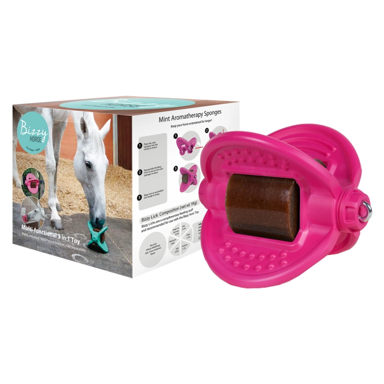 BIZZY Ball uchwyt do lizawki PINK