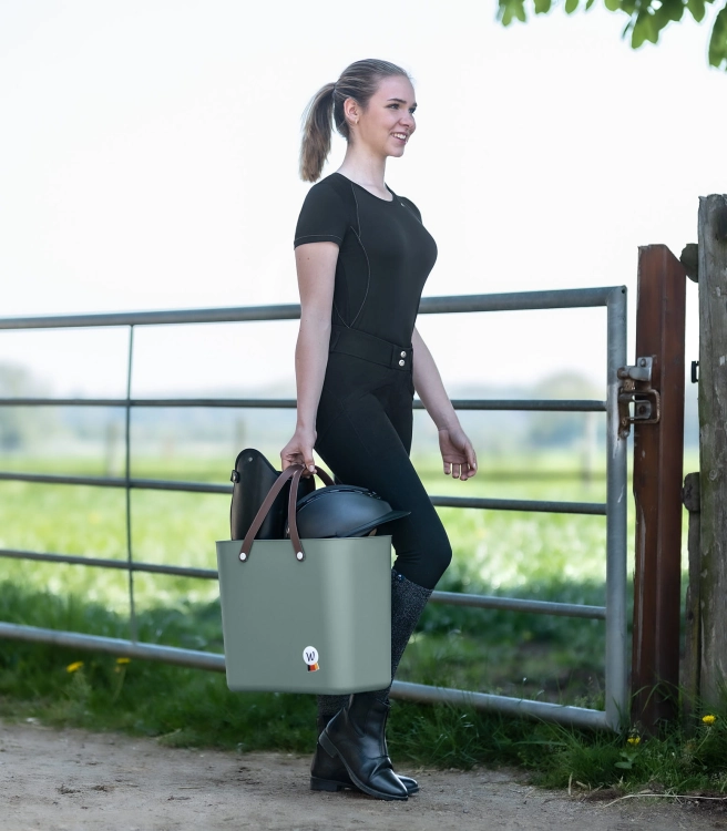 Pojemnik do stajni Waldhausen Eco Multibag 25L w kolorze zielonym
