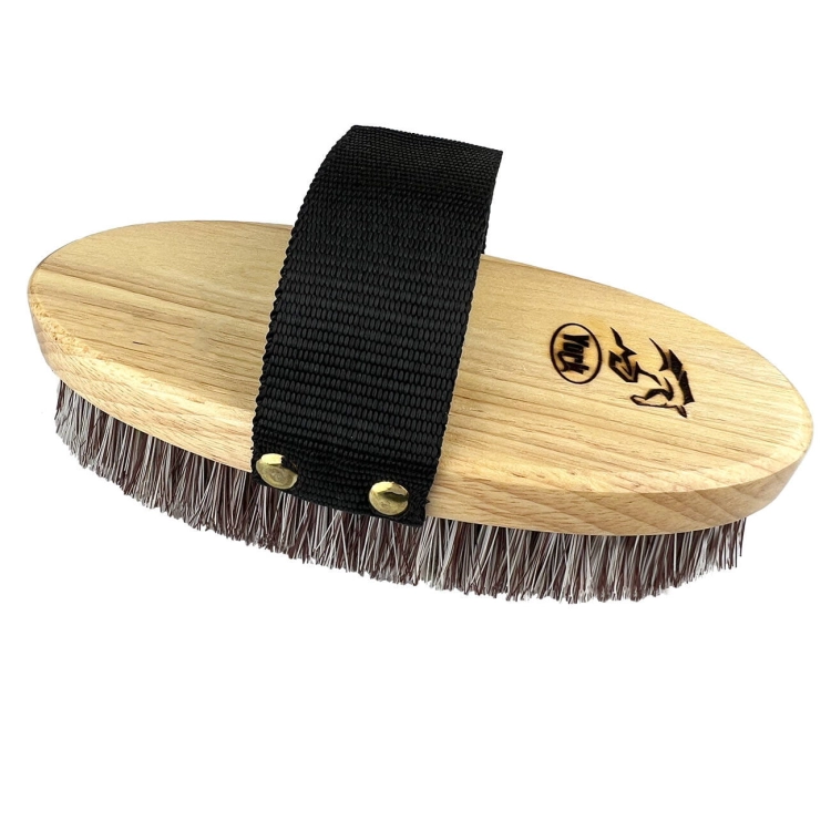 Szczotka dla konia drewniana 20cm York Woody