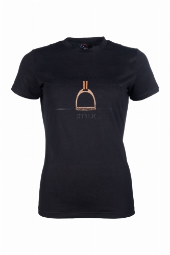 Bluzka jeździecka HKM Equine Sports w kolorze czarnym i rosegold