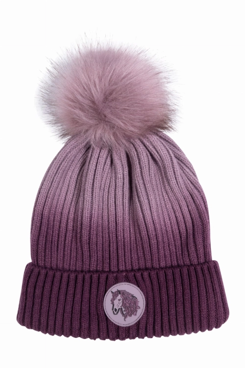 Czapka zimowa z konikiem HKM Junior Alva w kolorze lilac