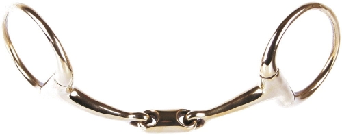 Złote wędzidło oliwkowe podwójnie łamane Harry's Horse Gold